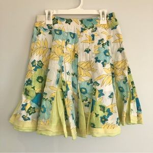 Girls Floral Skirt Sz 10yrs